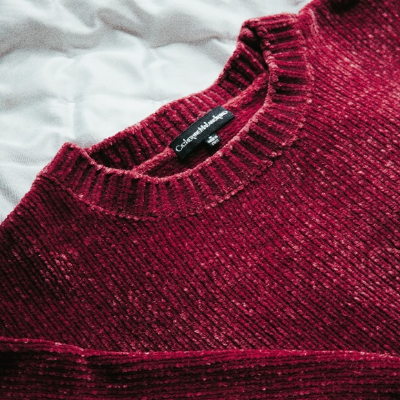 Dark Red Catherine Malandrino Sweater - Picture 7 of 9